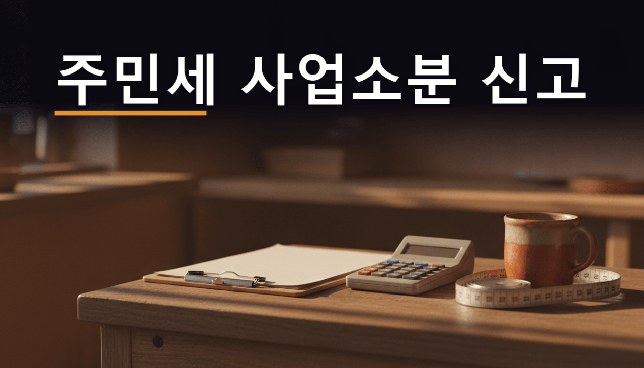 2026 주민세 사업소분 신고, 8천만원·330㎡에서 갈립니다